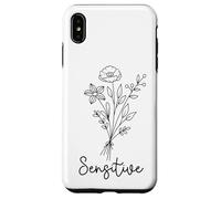 Sensitive Floral Design Empath Girly Flowers Minimal Design Case for iPhone XS Max