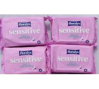 Sensitive Flushable Moist Toilet Tissues - 4 × 42 Wipes | Fragrance Free & Hypoallergenic | Plastic-Free Biodegradable Wipes | Plant-Based Fibres | Gentle on Skin