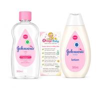 Sensitive Skin Baby Essentials Gift Set for Newborns | 300ml Gentle Baby Lotion and 200ml Hydrating Baby Oil | Calming Bath Time Skincare Routine for Infants and Toddlers (Pack of 2)