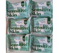 Sensitive Skin Facial Wipes 6 Pack - 150 Biodegradable Makeup Remover Wipes