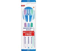 Sensitive Tooth Brush with Soft Rounded bristles for Adults, Pack of 3 Senso-dyne Toothbrush: