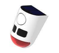 Sensitivity Motion Detection Outdoor Alarm with 129dB Loud Sound & Flashing Light Upgrades for Trespasser Deterrence Power Security