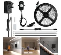 Sensky 19.7ft Motion Activated LED Strip Light Kit Dimmable for Under Cabinet, Under Bed, Pantry, Kitchen, Stairway, Closet Lighting (6M,Cool White,Upgraded Version)
