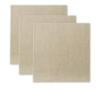 Senso Clear Primed Linen Panels - 10x10-3 Pack of Panels for Painting Oils, Acrylics, Pastels and More