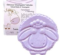 Senso Naturale 2-in-1 Kids Hair & Body Wash Soap Bar 70gm - Flower-Scented, Natural & Organic - Vegan, Paraben-Free - Hydrates, Nourishes Skin & Hair - Eco-Friendly, Fun & Playful Design for Kids 3+