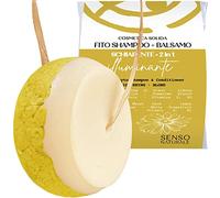 Senso Naturale 2in1 Shampoo & Conditioner Bar for Blonde & Dull Hair - With Chamomile, Lemon & Turmeric - Enhances Shine, Lightens Naturally & Balances Scalp | Vegan & Organic | 75g (Lasts 3 Months)
