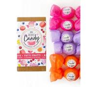 Senso Naturale Bath Bombs - Tutti Fruity (6 Pcs) | Skin-Nourishing, Hydrating & Relaxing, Organic & Vegan, Sweet Fruity Scent, Paraben-Free & Dermatologically Tested, Ideal for Stress Relief & Gifting