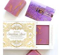 Senso Naturale Emotion Box Bath Gift Set - 2 Handcrafted Vegan Soap Bars | Lavender Scent | Natural, Plastic-Free, Preservative-Free | Enriched with 7 Butters & Oils | For All Skin Types | 90g