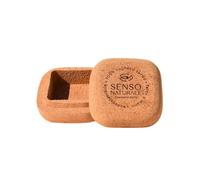 Senso Naturale Handmade Cork Soap Dish - Eco-Friendly & Lightweight Soap Holder - 100% Natural Cork - Breathable Design to Store Solid Beauty Products - Durable, Travel-Friendly - Crafted in Sardinia