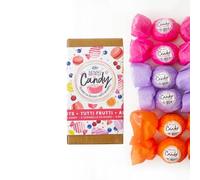 Senso Naturale Kit of 6 Bath Bombs Scented Soothing and Cleansing, Enriched with Shea Butter, Cocoa, Coconut Oil, 100% Natural, Vegan, Organic (All Fruit Kit)