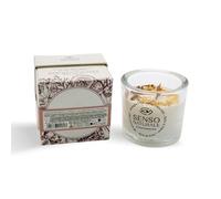 Senso Naturale Orange & Cinnamon Scented Aromatherapy Candle - Vegan & Natural Soy Wax with Wooden Wick for Long-Lasting Burn & Relaxing Ambiance, 150ml