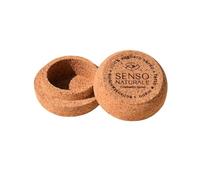 Senso Naturale Round Cork Soap Dish - Handmade in Sardinia - 100% Natural, Sustainable & Breathable - Ideal for Solid Face Mousse & Deodorant - Lightweight & Travel-Friendly Soap Holder