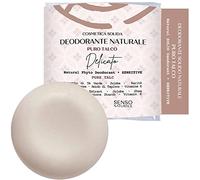 Senso Naturale Solid Deodorant - Talcum Powder Scent - Baking Soda & Aluminum-Free Natural Deodorant for all Skin Types - 24-48h Odor Protection - Vegan, Organic - 25g