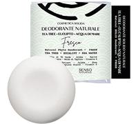 Senso Naturale Solid Deodorant - Tea Tree, Eucalyptus & Sea Water Scent - Baking Soda & Aluminum-Free Natural Deodorant for all Skin Types - 24-48h Odor Protection - Vegan, Organic - 25g