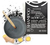 Senso Naturale Solid Shampoo Detox Purifying Anti-Dandruff and Seborrheic Dermatitis for Oily Hair with Vegetable Charcoal, Tea Tree, Ginger, Coconut Oil, Non-Drying, PH 4.5-5.0 (1)