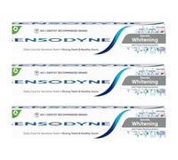 SensodyensGentle Whitening Toothpaste for Sensitive Teeth 75ml x 3, Daily Oral Care for Healthy Gums Bright Strong Teeth with Welari Thank You Card | (3pack)