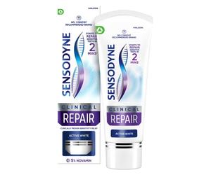 Sensodyne Clinical Repair Active White Sensitive Toothpaste 75ml