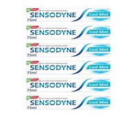 Sensodyne Cool Mint Toothpaste 75ml | 24/7 Protection for Sensitive Teeth | Strong Teeth & Healthy Gum, 6 Pack