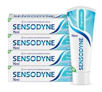 Sensodyne Daily Care Fresh Mint Toothpaste Multipack, 75ml, 4 Pack | Sensitive teeth toothpaste, fluoride, fresh mint, daily use, enamel care, gum care, 4 x 75 ml family pack