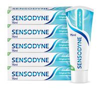Sensodyne Daily Care Original Toothpaste for Sensitive Teeth, Fluoride Protection, Mint Flavour, 5 × 75 ml