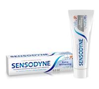 Sensodyne Extra Whitening Toothpaste for Sensitive Teeth, Cavity Prevention and Sensitive Teeth Whitening - 4 Ounces