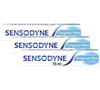 Sensodyne Sensitive Toothpaste, Daily Care Original Mint Flavour, Pack of 3 x 75 ml