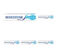 Sensodyne Sensitive Toothpaste, Daily Care Original Mint Flavour, Pack of 5 x 75 ml