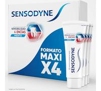 Sensodyne Sensitivity and Gums Toothpaste with Fluorine, Relief for Sensitive Teeth and Improve Gum Health, Pack of 4 x 75ml