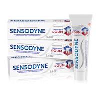 Sensodyne Sensitivity & Gum Whitening Toothpaste Toothpaste for Sensitive Teeth & Gum Problems 3.4 Ounces (Pack of 3)