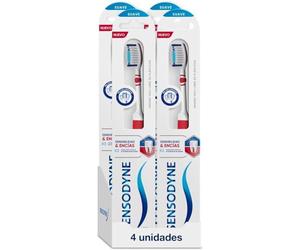Sensodyne Sensitivity & Gums Soft Toothbrush for Dental Sensitivity, Pack of 4, White