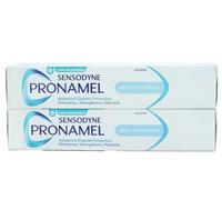 Sensodyne Toothpaste Pronamel Whitening Pack of 2 x 75ml Enamel Strengthening Toothpaste for Sensitive Teeth Gently Restores Whiteness Protects Against Acid Wear and Promotes Oral Health