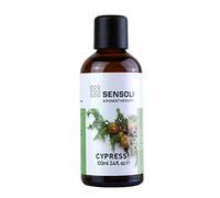 SENSOLI Cypress Essential Oil 100ml - 100% Pure Cupressus Sempervirens, Amber Glass Dropper Bottle - Aromatherapy Essential Oil for Diffusers, Massage & DIY Blends