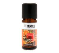 Sensoli Festive Delight Essential Oil Blend (10ml) - A Blend of 100% Pure, Natural Cinnamon and Orange Oils - For Diffusers and Oil Burners over the Christmas period - Xmas spirit fragrance.