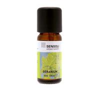 SENSOLI Geranium Essential Oil 10ml - 100% Pure Pelargonium Graveolens, Amber Glass Dropper Bottle - Aromatherapy Essential Oil for Diffusers, Massage & DIY Blends,