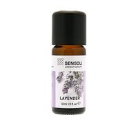 SENSOLI Lavender Essential Oil 10ml - 100% Pure Bulgarian Lavender (Lavandula Angustifolia), Amber Glass Dropper Bottle - Aromatherapy Essential Oil for Diffusers, Massage & DIY Blends