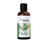 SENSOLI Tea Tree Essential Oil 100ml - 100% Pure Melaleuca Alternifolia, Amber Glass Dropper Bottle - Aromatherapy Essential Oil for Diffusers, Massage & DIY Blends