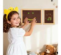 Sensolio 2-Piece Heat-Sensitive Interactive Panels (Large & Small) - Color-Changing Touch Wall Art, Solid Wood Framed Sensory Panels for Sensory Rooms and Therapy Centers- Magic Hands Panel for Autism