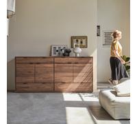 Senson - Solid walnut sideboard 200 cm Brown