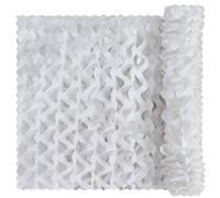 Sensong Camo Netting, Bulk Roll Camouflage Netting White 5 x 13 ft, Military Hunting Mesh Nets Free Cutting for Hunting Blind Sunshade Shooting Theme Party Decoration