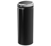 Sensor Bin 50L Automatic Touchless Kitchen Waste Slimline Stainless Steel Black