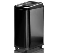 Sensor Bin, DSL 50 litre kitchen bin, Large Smart Electric Touch- Free Automatic Sensor Waste Rubbish Bin, Dustbin, Trash Can - Stainless Steel Finish - Black