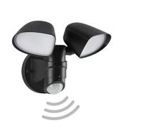 Sensor Black 2x9W LED Outdoor Light Telefunken Black One Size