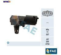 FAE 15036 Sensor, intake manifold pressure for ,ABARTH,ALFA ROMEO,CHEVROLET,CITR