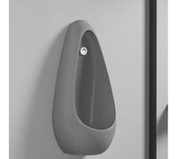 Sensor Ceramic Urinal for Men, Wall Mounted, Automatic Flush, Anti-Odor, Touchless, Space-Saving Design, Ultra-Thin for Commercial Use