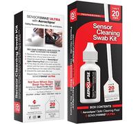 Sensor Cleaning Swab Kit - Aeroclipse Non-Flammable Optic Cleaning Solution (0.5oz/15ml) + Type-1 Sensor Swab Ultra 20mm (Pack of 6) - for APS-H CMOS and CCD Sensors - Dust & Oil Remover