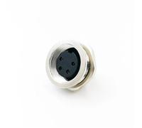Sensor Connector M16 Flange Socket Male&Female Panel Back Mount 2 3 4 5 6 7 8Pin 1Pcs(Male Insert,7P)