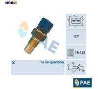 SENSOR COOLANT TEMPERATURE 34440 FOR PEUGEOT PARTNER/PATAGONICA/URBANA/MPV 1.4L