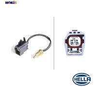 Hella Coolant Temperature Sensor 6PT 009 309-451 - 12V, 2-pin, Bolted, with Cable