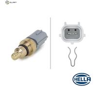 Hella Coolant Temperature Sensor 6PT 009 309-571, 12V, 2-pin, Bolted/Plugged, with accessories