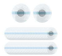 Sensor Covers Compatible with Freestyle Libre 1/2/3, 50 Pack Waterproof Libre Adhesive Patches, Transparent CGM Patches Without Glue, Freestyle Libre 14 Day Sensor Patches (Set B)